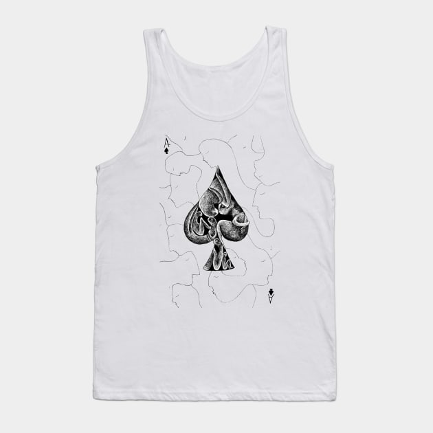 Ace of Spades Tank Top by MelissaChalhoub